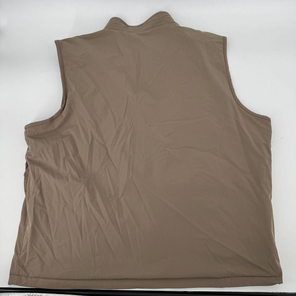 Peter Millar Vest Mens XXL Blue Khaki Reversible Full Zip Quilted Hiking Golf - Picture 5 of 14